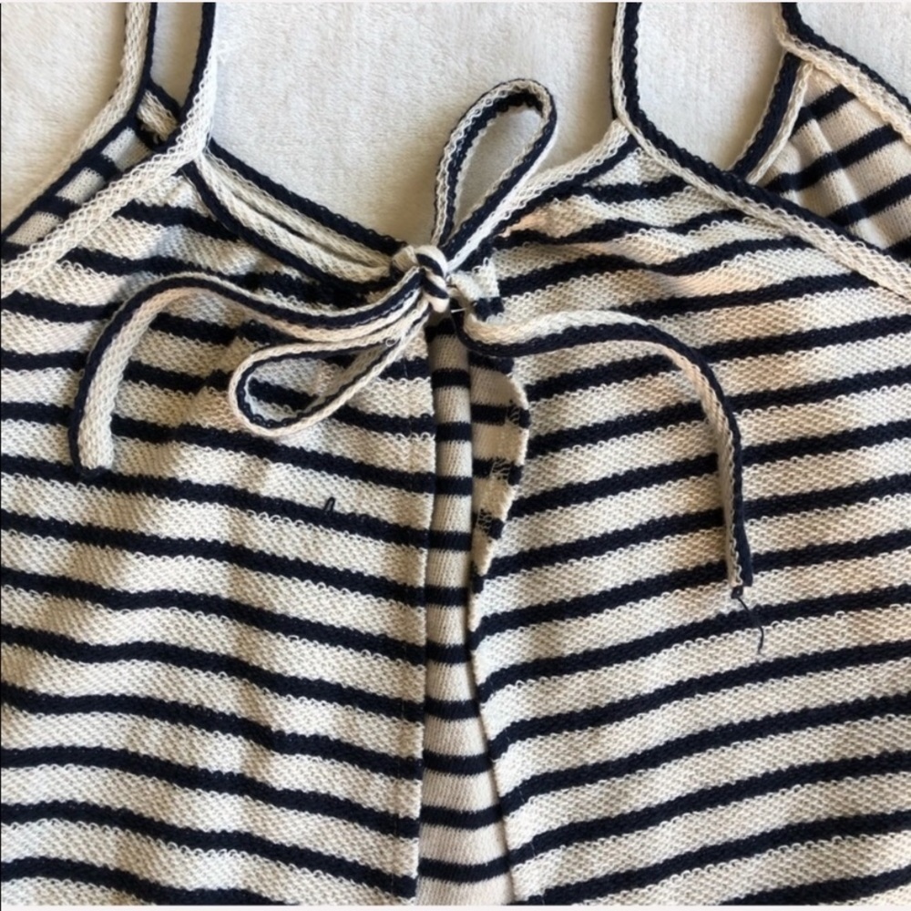BB Dakota Striped French Terry Open Back Tank Top - Picture 8 of 8